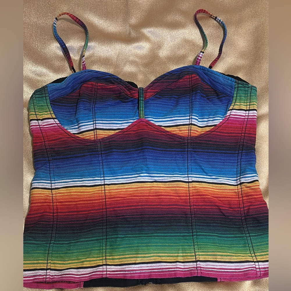 Royal Bones Multicolor Striped Camisole